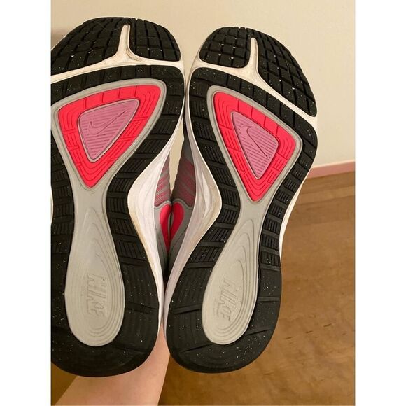 Nike size 9 womens dual fusion running shoes sneakers grey pink athletic - Picture 7 of 7